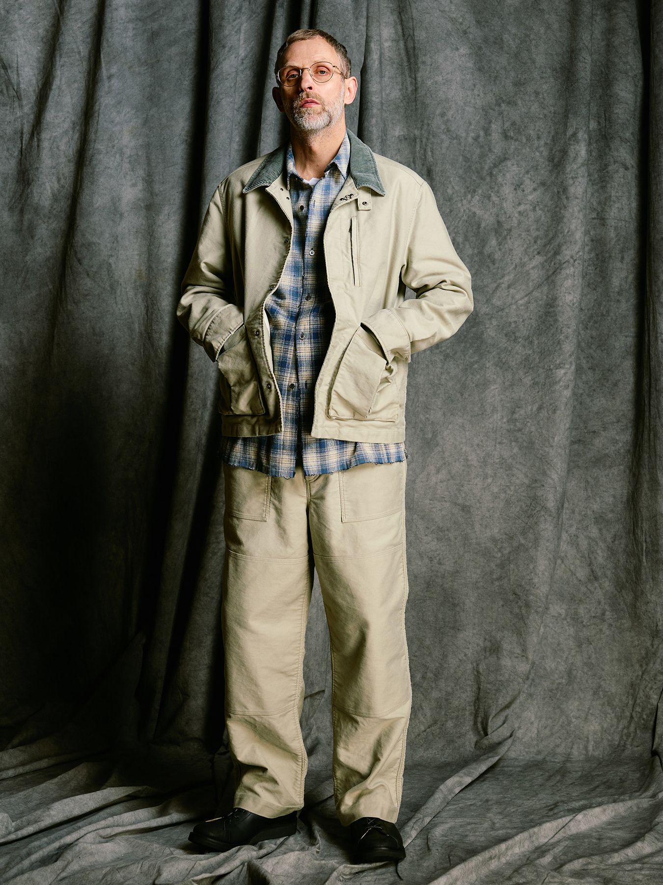 【予約品 4月19日(日) 18時締切】heavy moleskin work pants / ヘビーモールスキン ワークパンツ / ライトカーキ