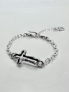 《受注生産》 OPEN CROSS CHAIN BRACELET / オープンクロスチェーンブレスレット / 注文から2～3週間後入荷予定