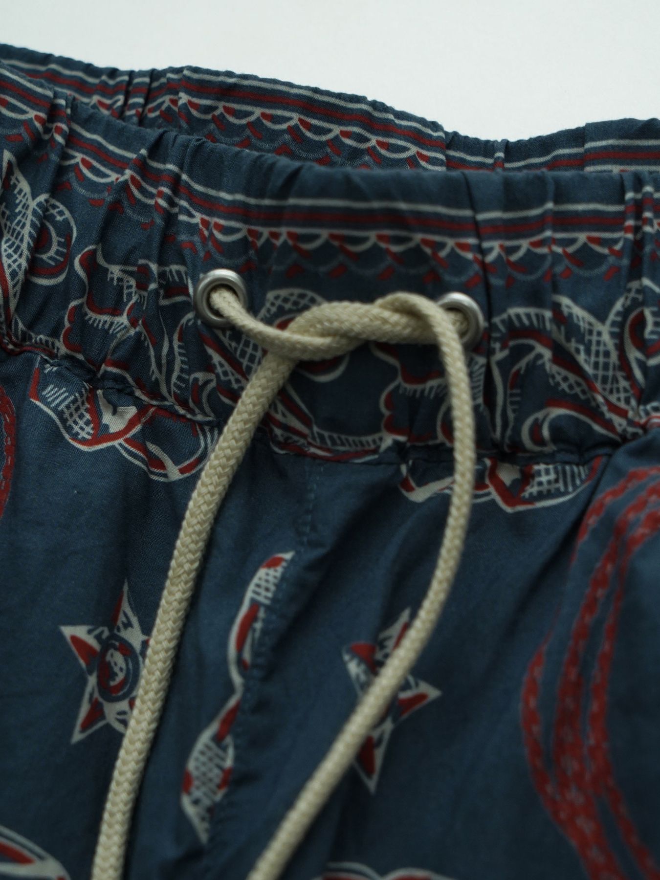 【予約品 11月23日(日) 締切】WESTERNBANDANA SHORTS / バンダナプリント ショーツ / NAVY