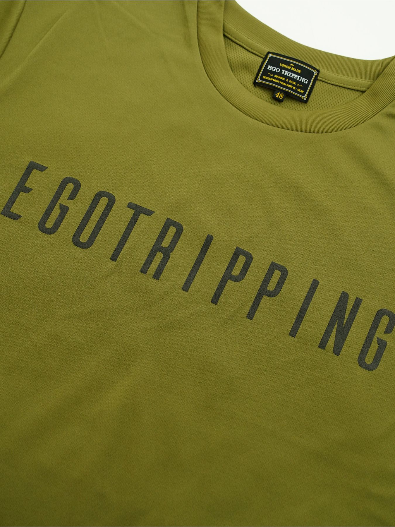EGO TRIPPING TRAINING TEE / トレーニングウェア / ベージュ×ブラック