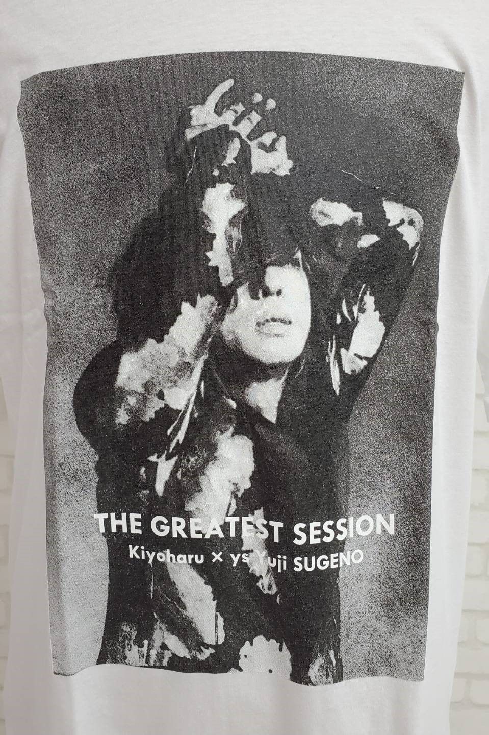 "清春" Special Session Print Hem Step Big Tee / WHITE 【FIFTY FIFTY ys Yuji SUGENO】