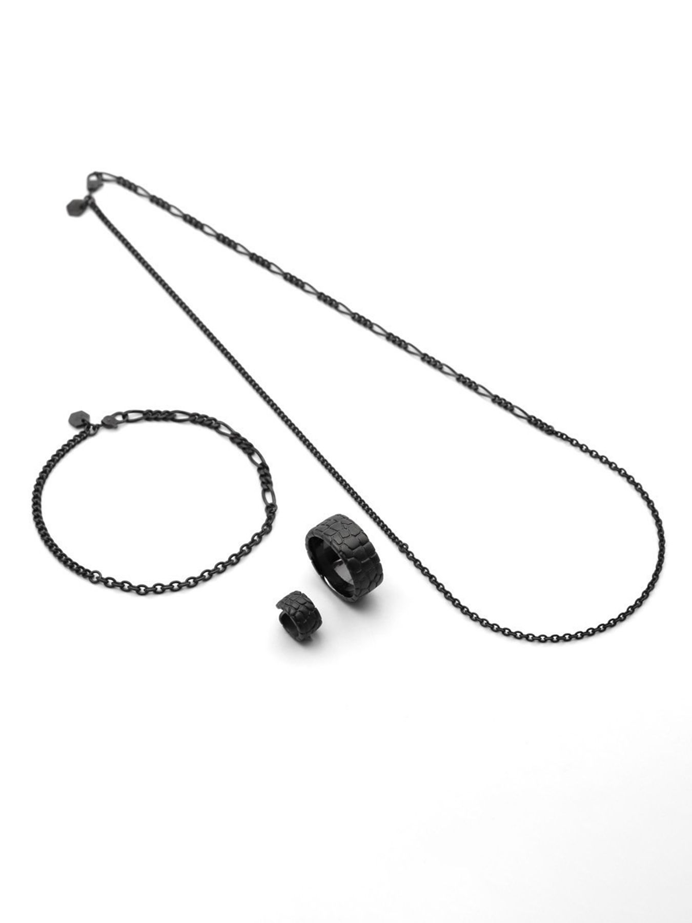 【予約品 9月23日(火) 締切】IVXLCDM ×wjk  slim chain neckless / スリムチェーンネックレス / ブラックコーティング