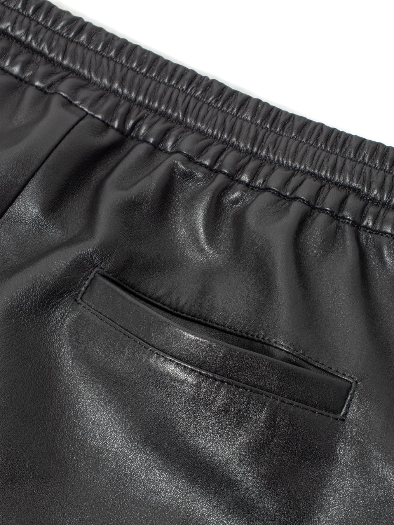 【予約品 9月27日(日) 締切】スペイン エントレフィーノ ラム トラックワイドパンツ / LIVITY/ BLACK