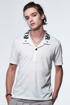 PythonJQDJersey PoloShirt / ホワイト  【kiryuyrik】