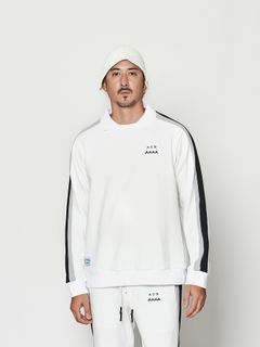 【予約品 10月9日(木) 締切】muta Polo Crewneck / 衿付スウェット / ホワイト【Acanthus × muta MARINE】
