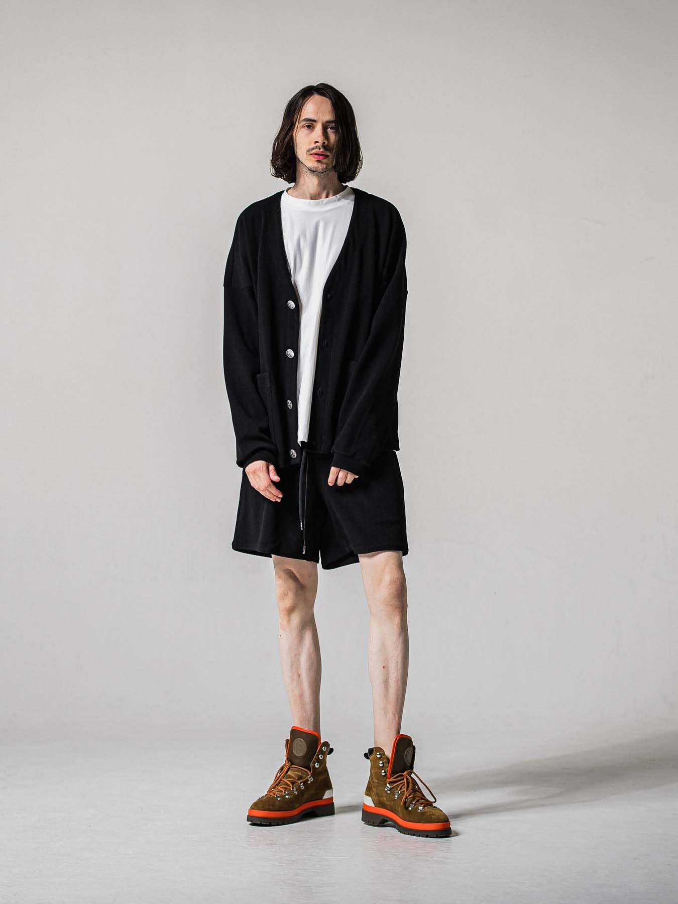 【予約品 11月16日(日) 締切】BLISTER KNIT HALF PT / ブリスターニットハーフパンツ / ブラック