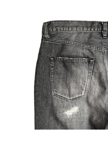 《予約品8月31日 23時55分締め》 CRASH DENIM / デニムパンツ / ブラック 【roarguns 】 2024年2月入荷予定