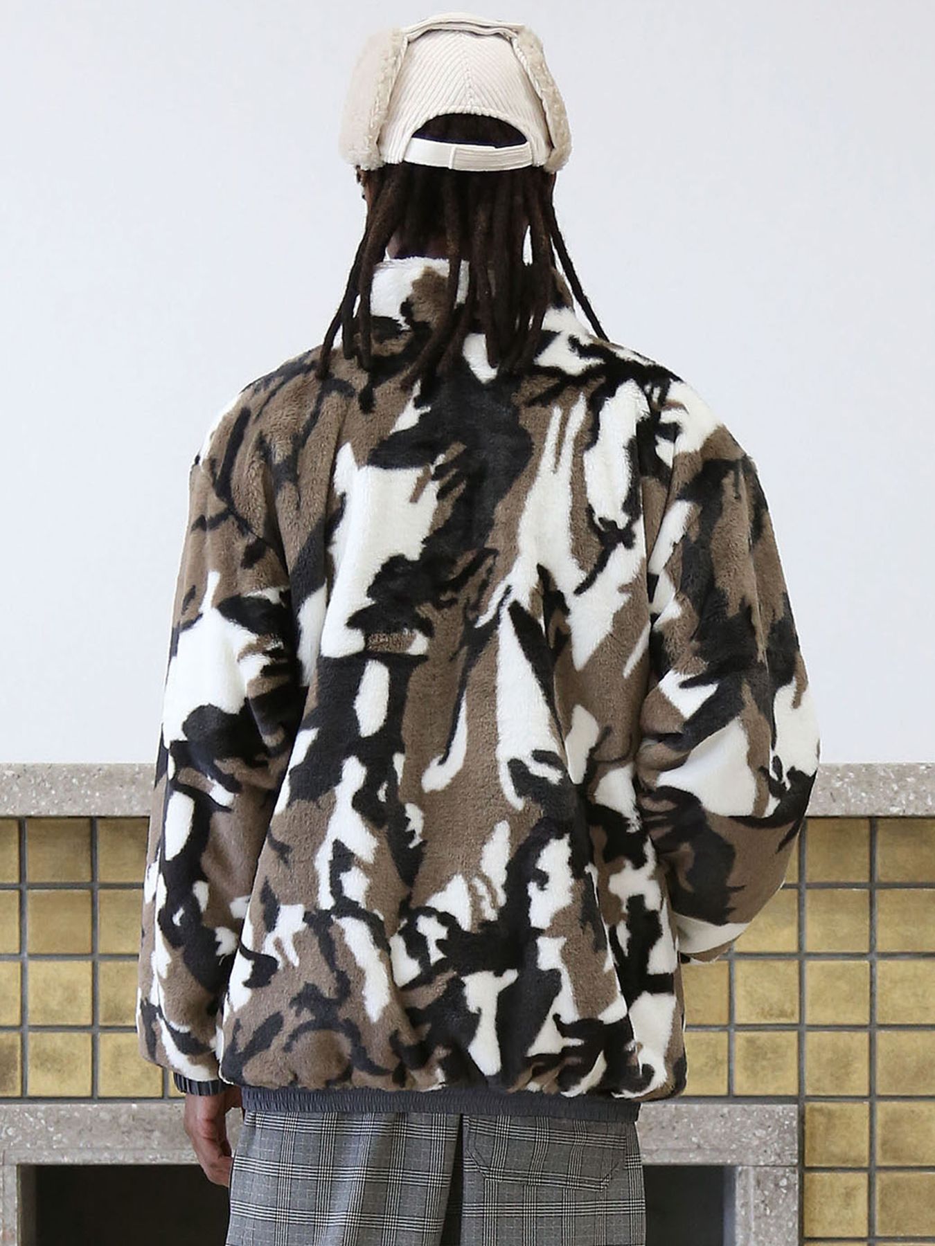 リバーシブル REVERSIBLE-HYPE JKT / GRAY-BEIGE【QUOLT】