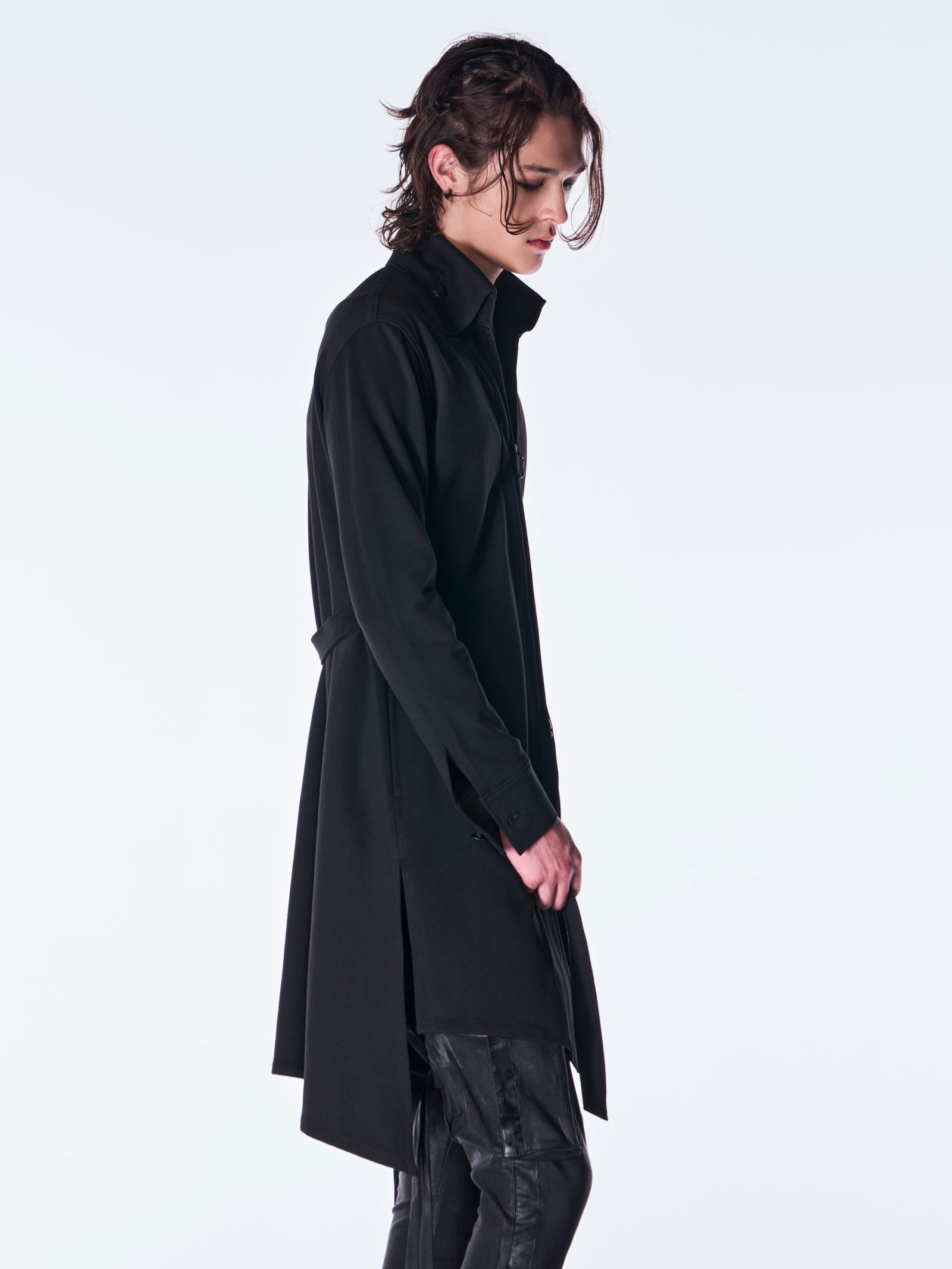 【予約品 6月29日(月) 締切】Mockroady Stand Collar Zip Shirt / スタンドカラー ジップシャツ / ブラック