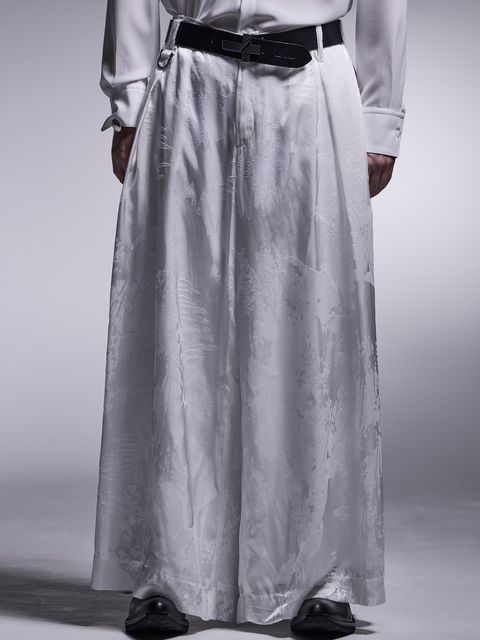 【予約品 7月13日(日) 締切】Wide Tuck Slacks / オパールワイドタックスラックス / ホワイト