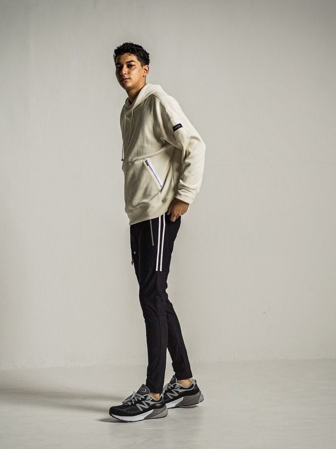 《予約9月1日18時締め》 shaggy fleece thermal pullover hoodie  / プルオーバーパーカー / オフホワイト