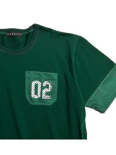 《予約品8月31日 23時55分締め》 BASQUE TEE A / Tシャツ / グリーン 【roarguns 】 2024年2月入荷予定