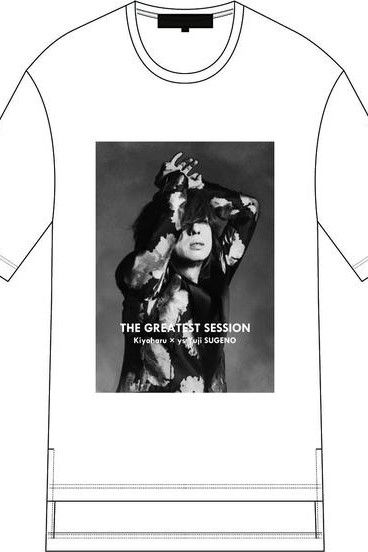 "清春" Special Session Print Hem Step Big Tee / WHITE 【FIFTY FIFTY ys Yuji SUGENO】
