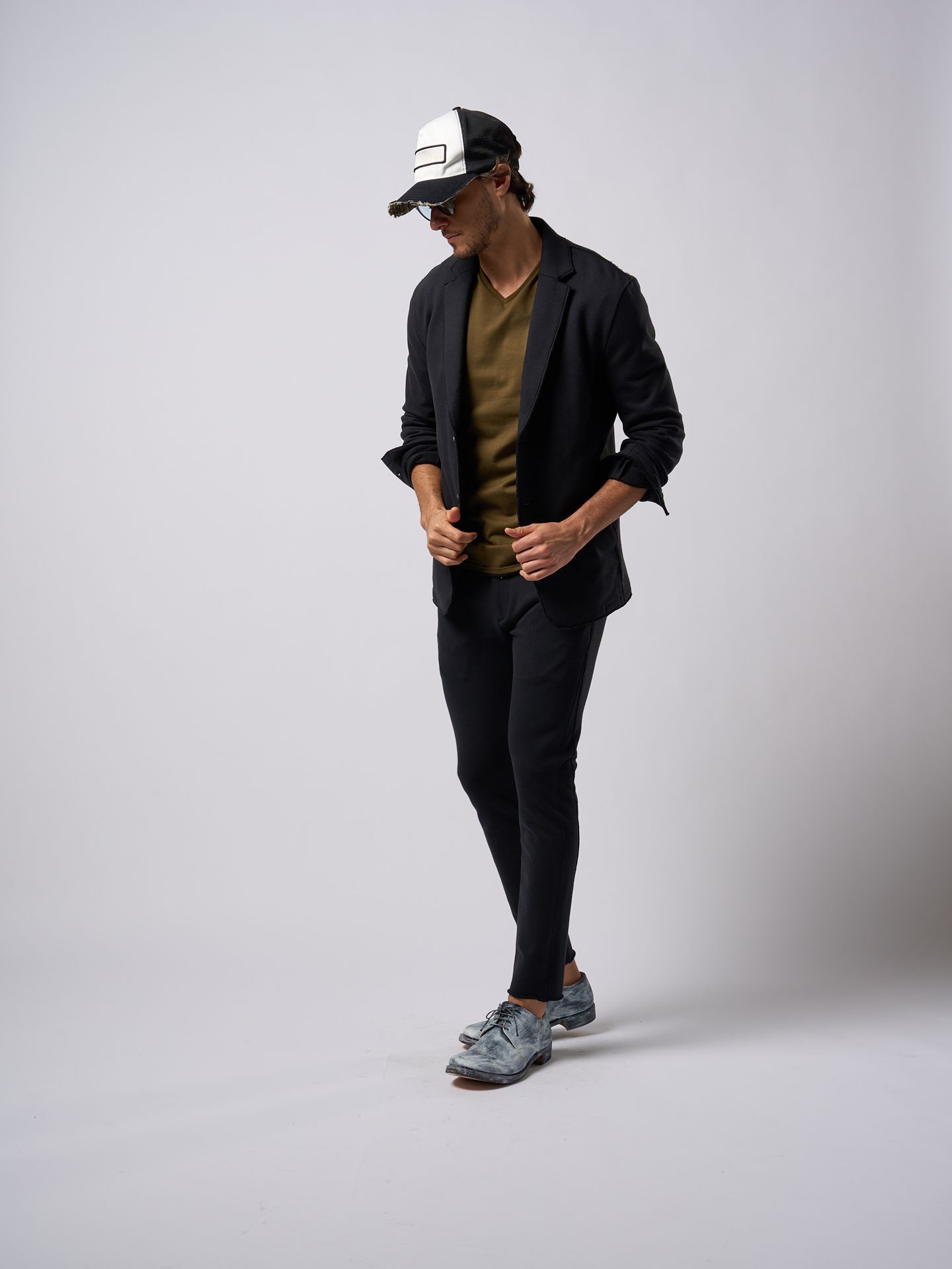 【予約品9月19日 10時締め】 jersey seam pants / イージーパンツ / ブラック