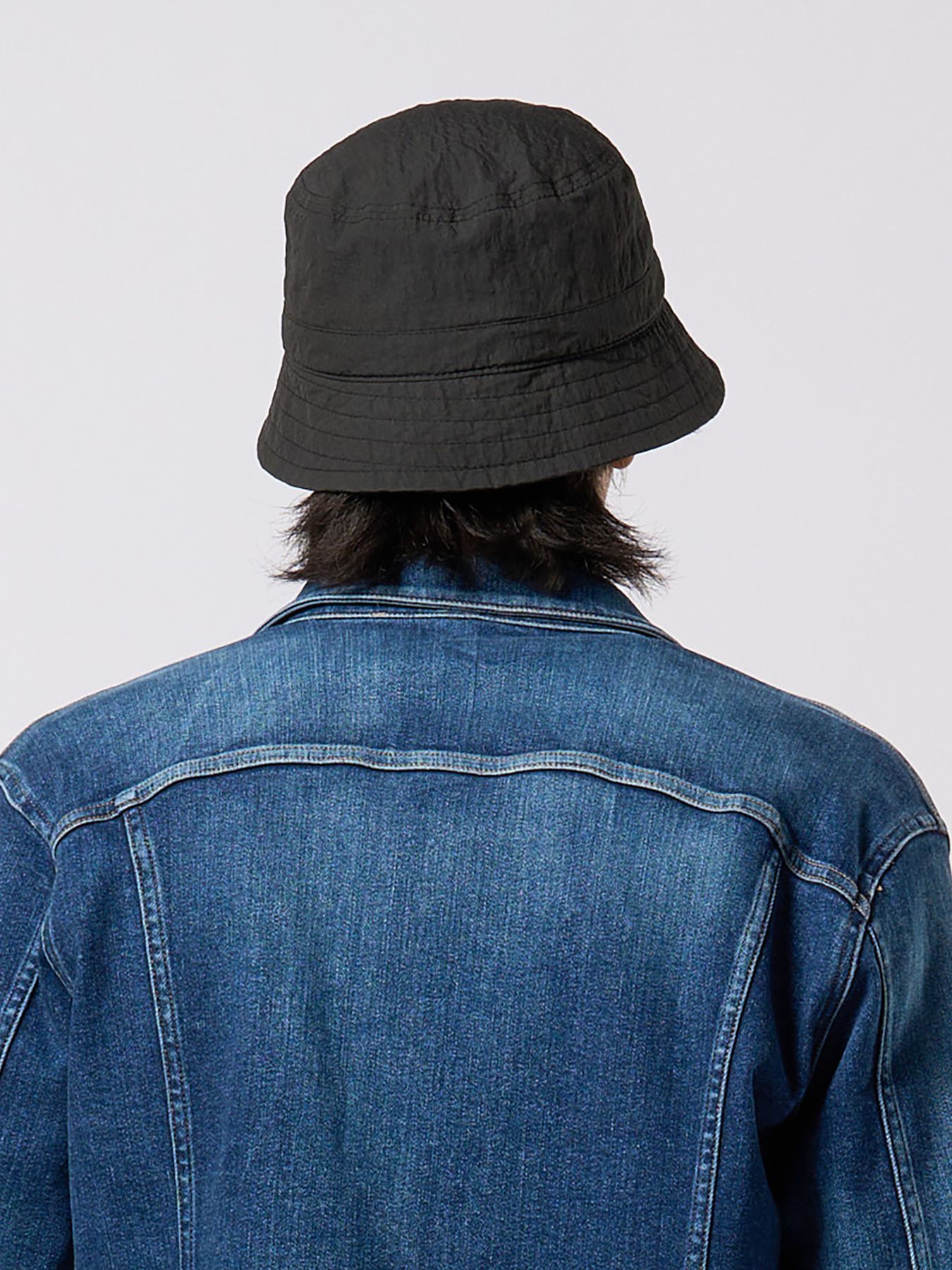【予約品 9月23日(火) 締切】solid bucket hat / ソリッド バケットハット / チャコールブラック
