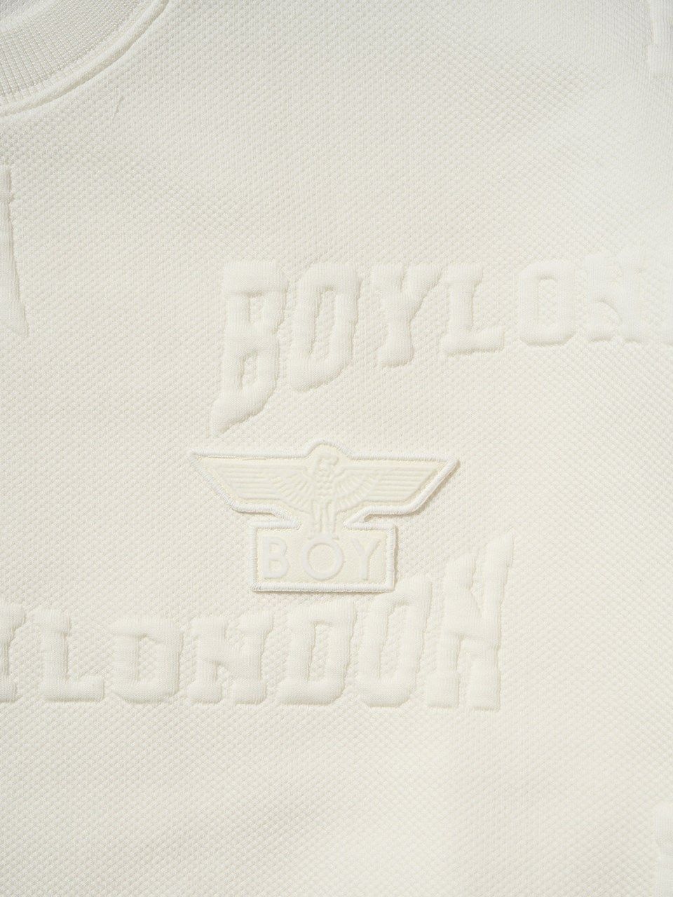 BOY LOGO Jacquard Knit Pullover / プルオーバー / ホワイト