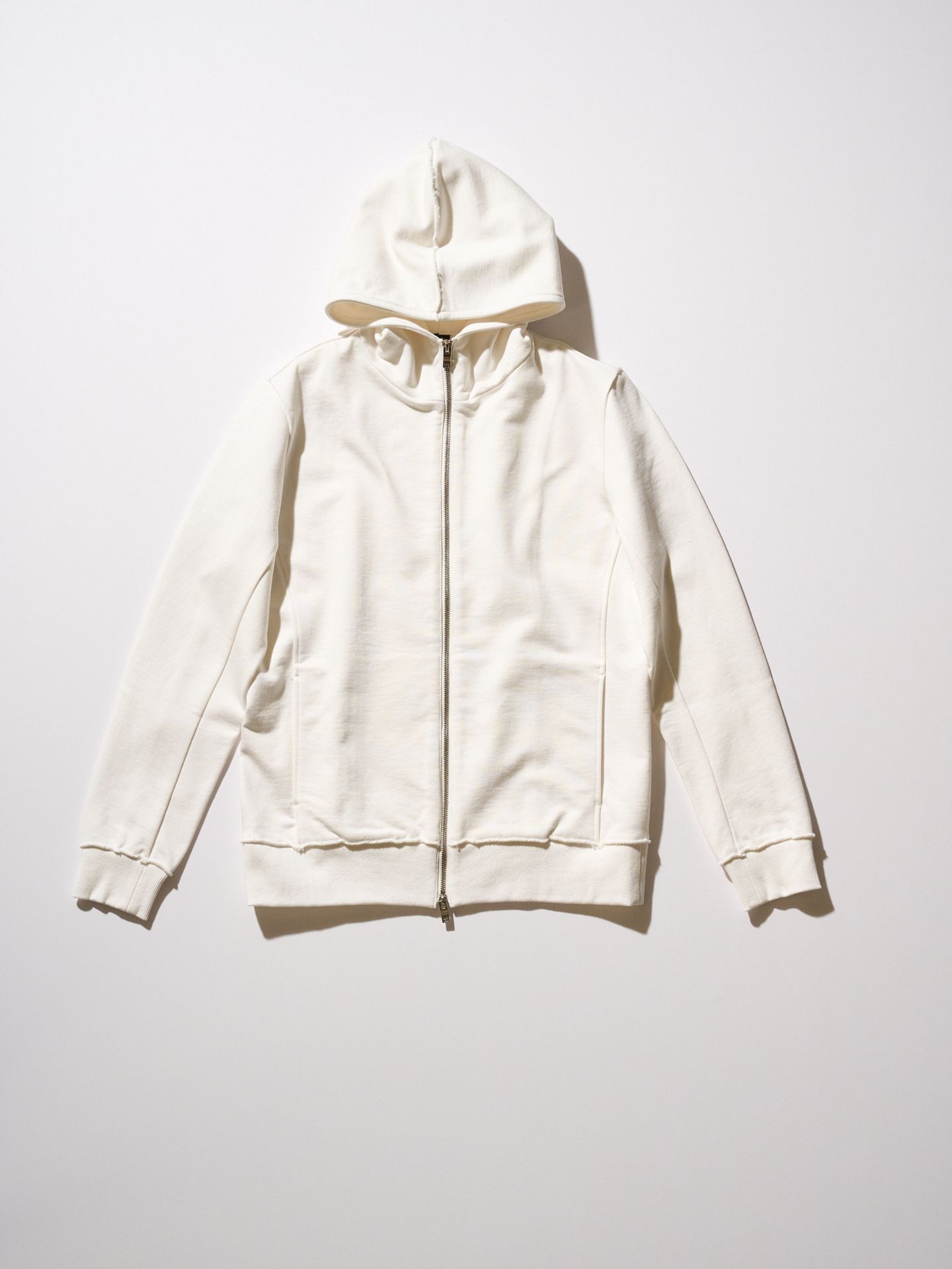 【予約品9月19日 10時締め】 basic zip-up parka  / ジップパーカー / ホワイト