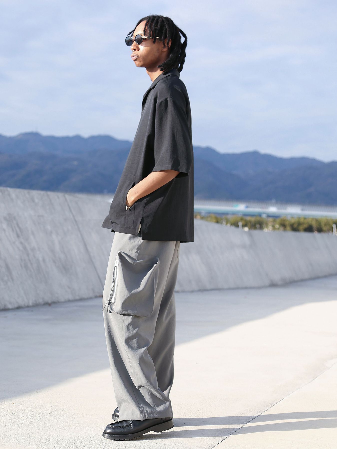 FUNCTION PANTS / グレー【QUOLT】