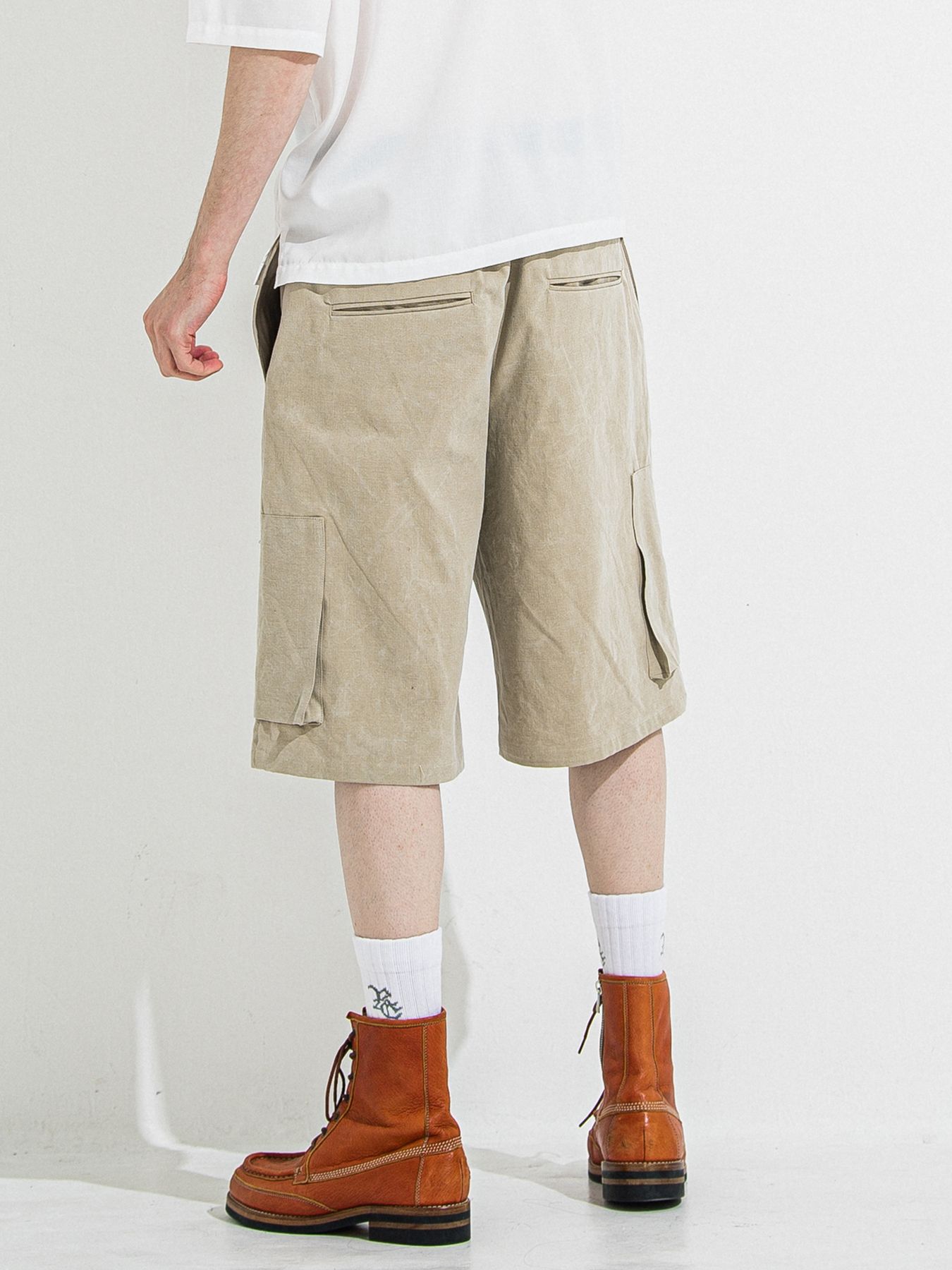 【予約品 】DAVID CARGO HALF PANTS / デヴィッドカーゴハーフパンツ / ヴィンテージベージュ
