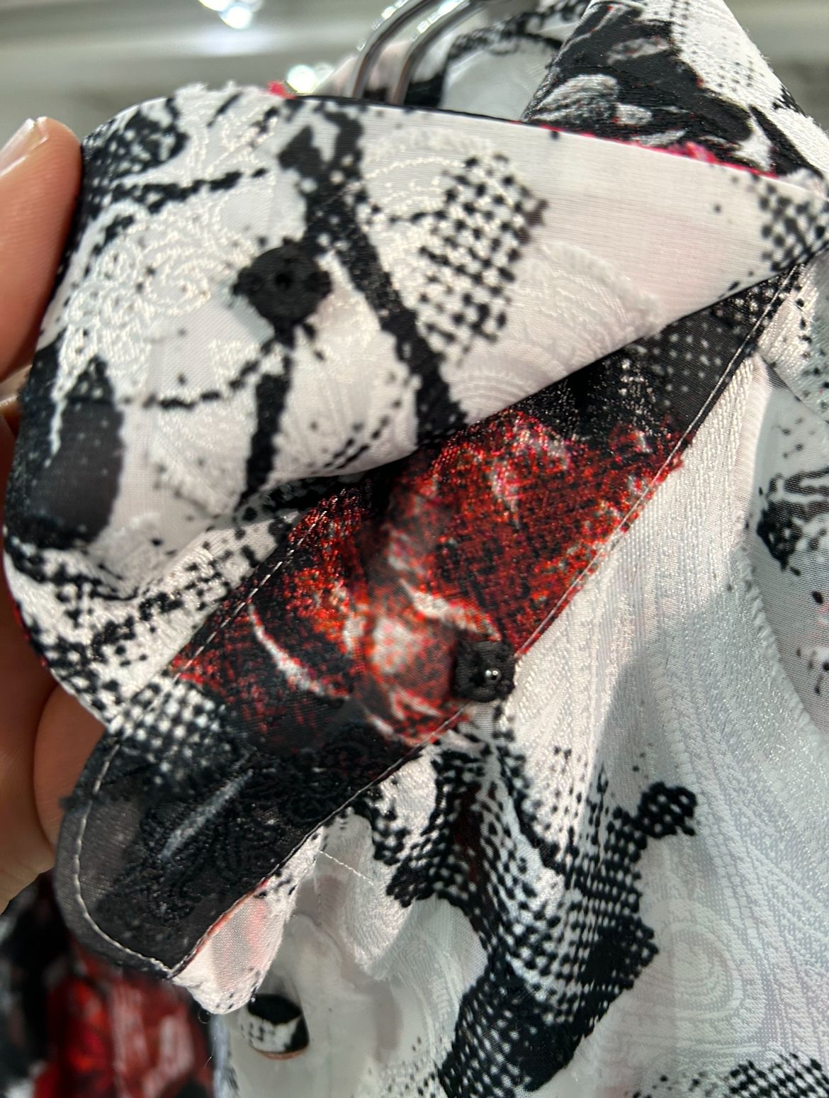 《予約品》 SplashFloraShirt / シャツ / ホワイト＆レッド