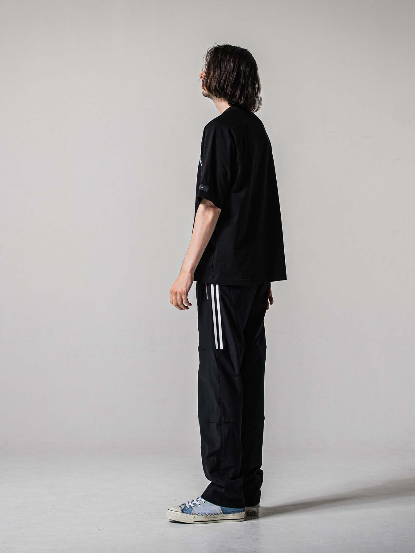 【予約品 11月16日(日) 締切】JONSON LINE WIDE PT / ジョンソン ライン ワイドパンツ / ブラック×ホワイト