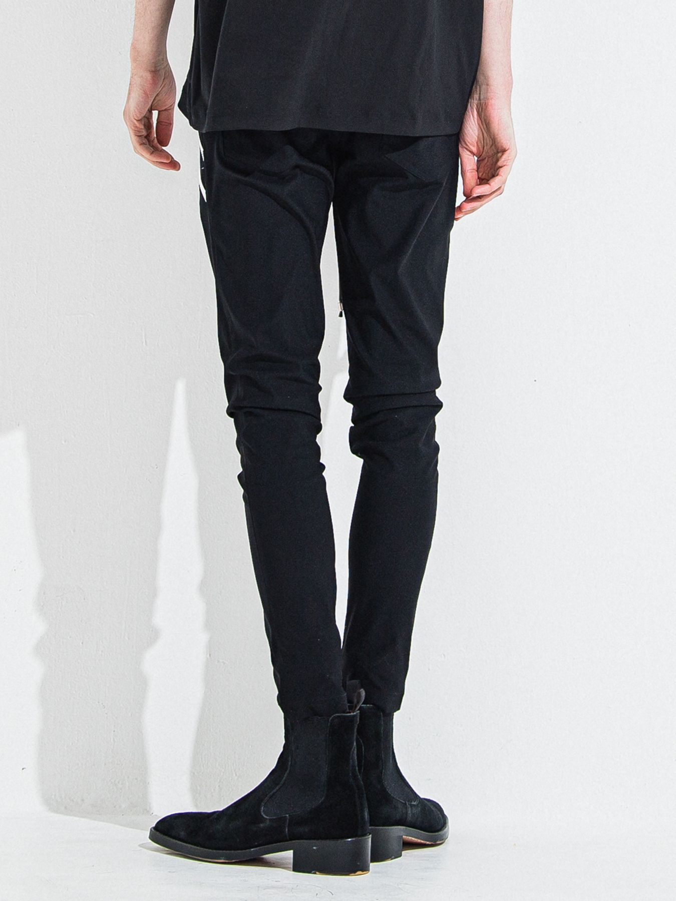 【予約品 】EDGE NYLON PT / エッジナイロンパンツ / ブラック×ホワイト