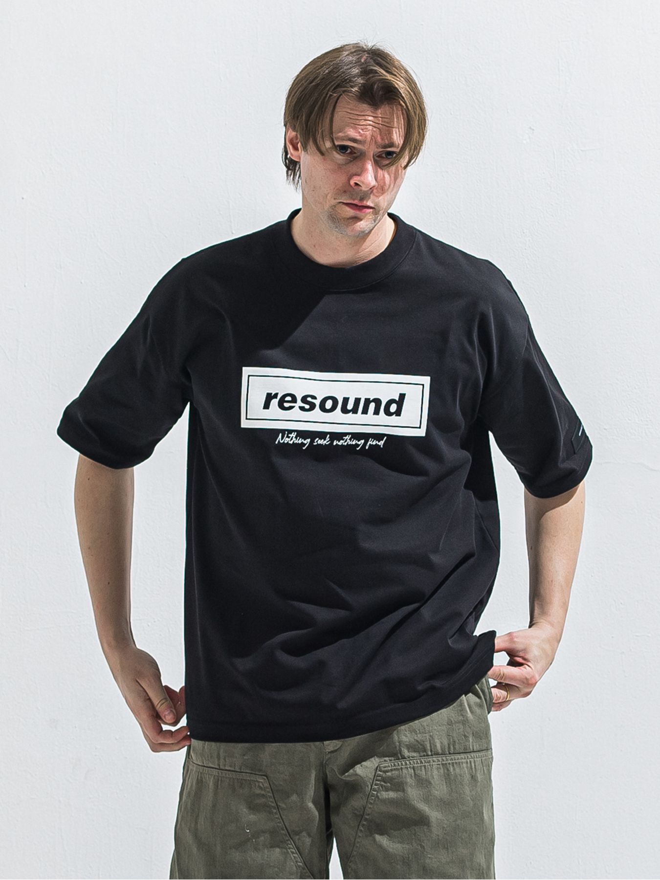 【予約品 2月15日(日) 18:00 締切】BOX OVER TEE / ボックスロゴオーバーTシャツ / ブラック