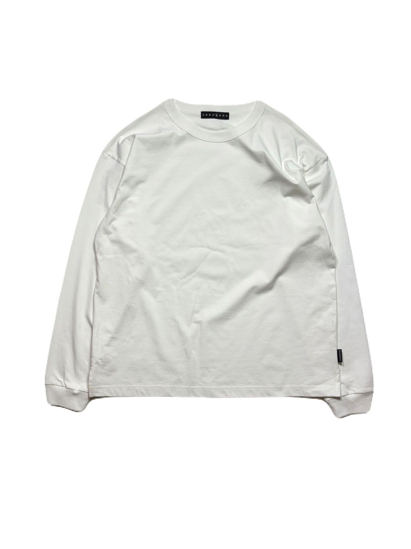 【予約品 3月9日(月) 18:00 締切】ORG/CO L/TEE ENGINE / エンジンプリント オーガニックコットン ロンT / ホワイト