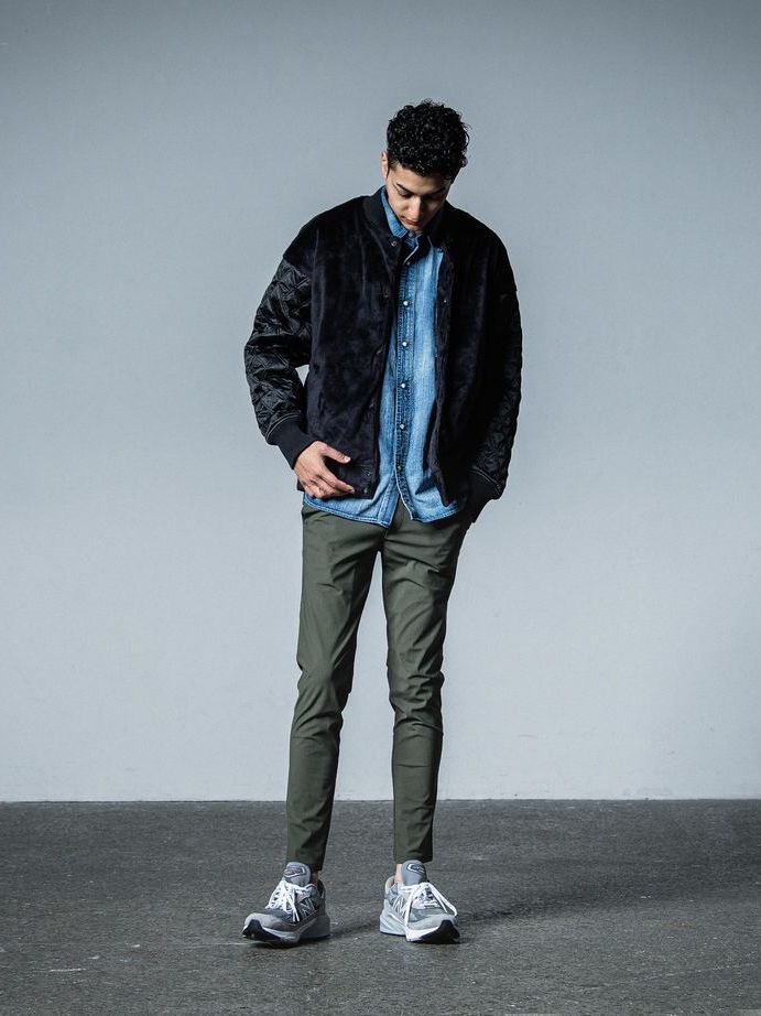 《予約品》 BOA OVER  VARSITY JACKET  / ボアスタジャン / ブラック