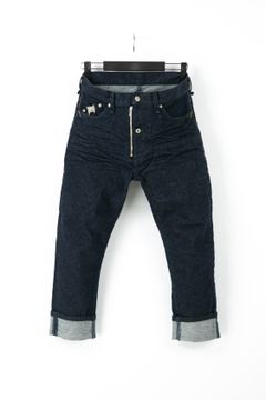 【予約品】 12.5oz オーガニックコットン ストレッチデニム クロップド ワンウォッシュ / INDIGO 【STRUM】 《2月下~3月上 入荷予定》