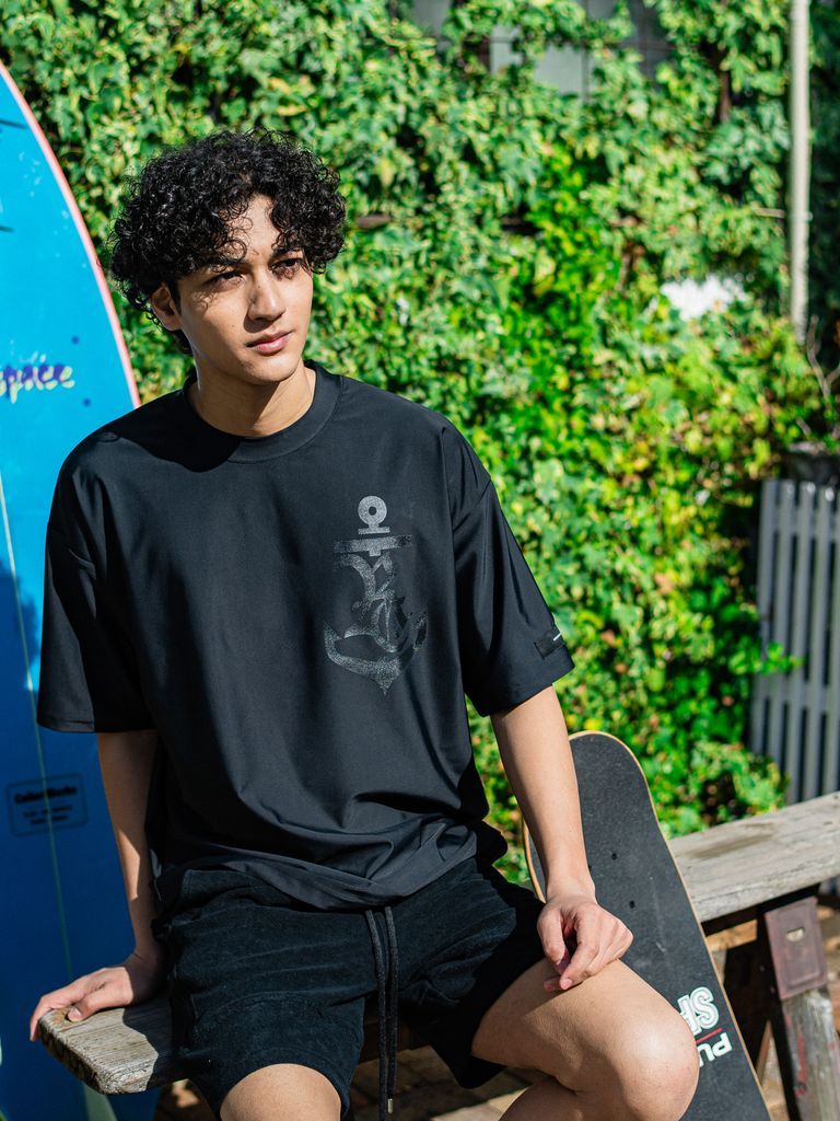 《予約品3月3日18：00締め》 anchor RCl RUSH OVER T / ラッシュガードTシャツ / ブラック