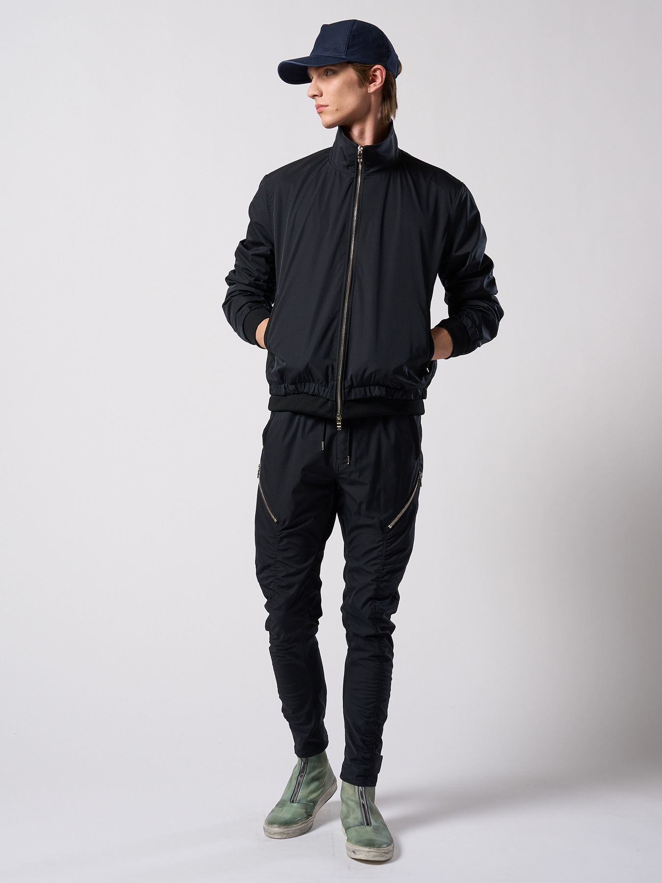 【予約品 4月19日(日) 18時締切】puckering track jacket / パッカリング トラックジャケット / ブラック