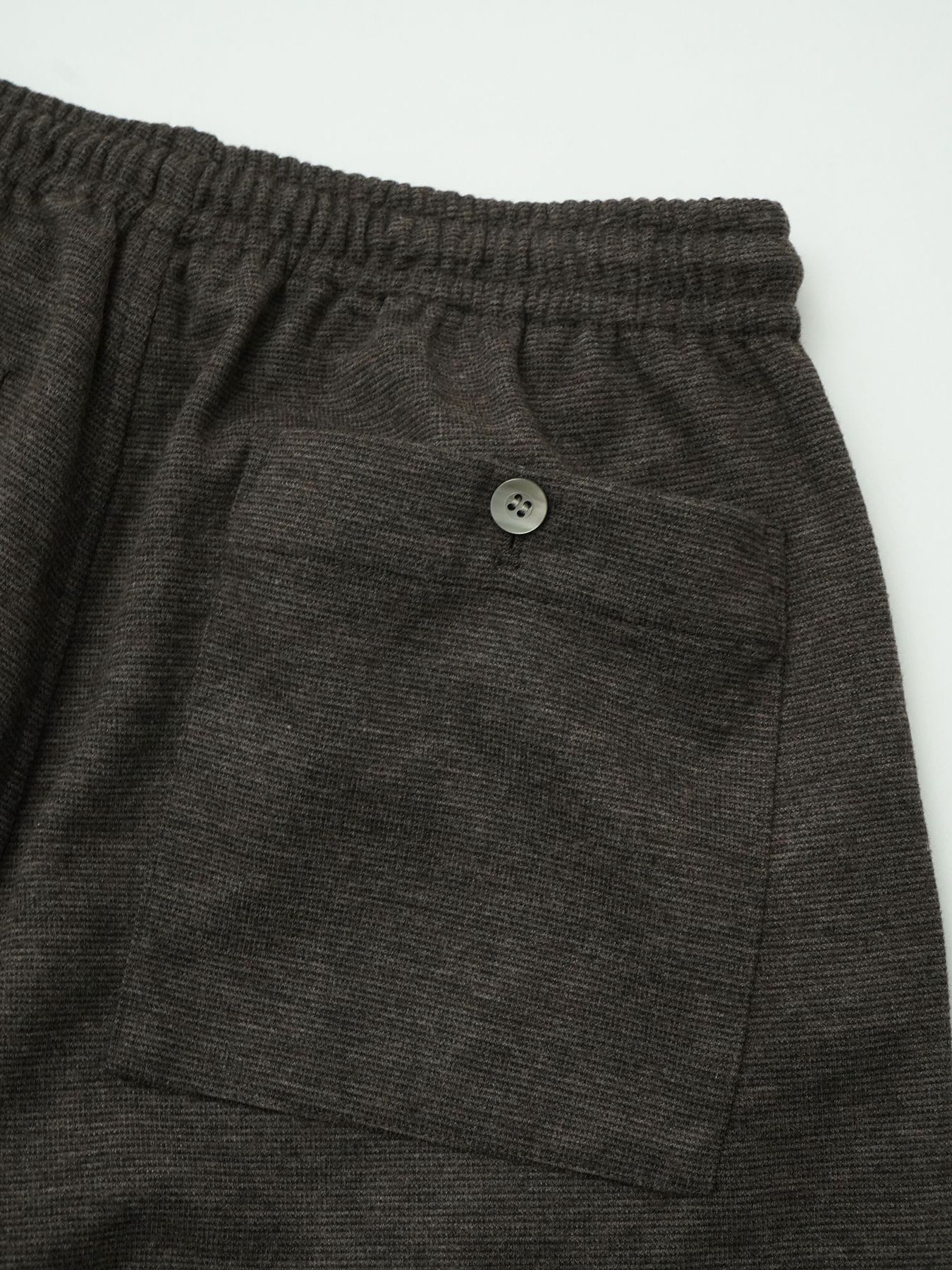 【予約品 】LUXMODERN EASYTROUSERS / イージーパンツ / 杢ブラウン