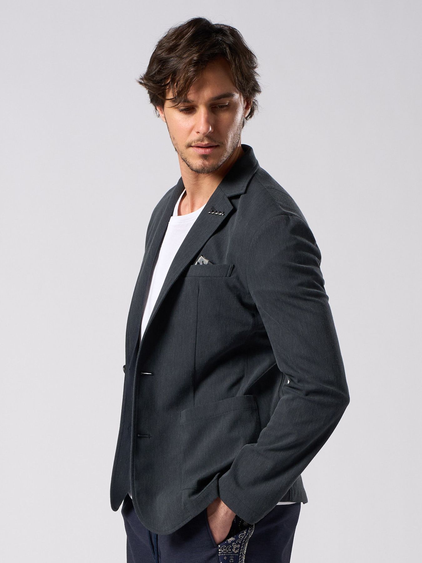 【予約品 1月25日(日) 締切】muta × wjk collection：smart jacket / スマートジャケット / チャコール