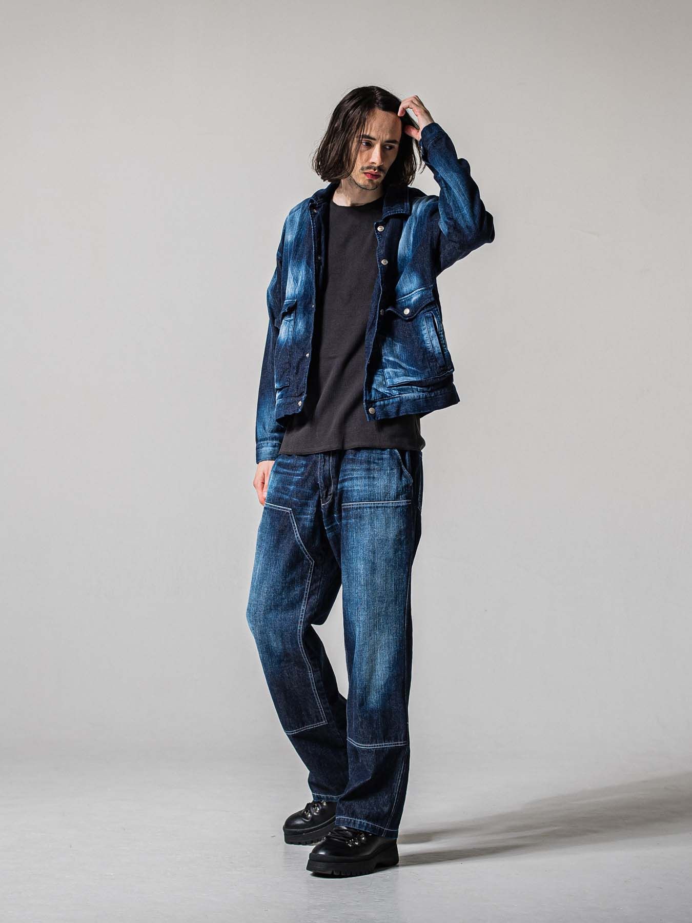 【予約品 11月16日(日) 締切】DOUBLE KNEE PT / ダブルニーワークパンツ / ダークインディゴ