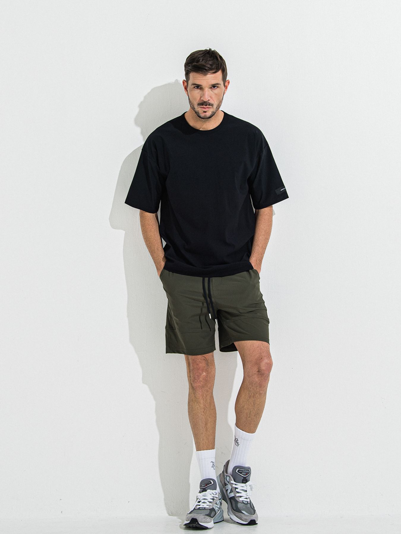 【予約品 】NYLON OVER T /  ナイロンオーバーサイズTシャツ / ブラック