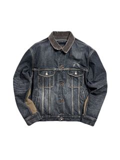 【予約品 3月9日(月) 18:00 締切】VIN/DEN/JK USED/SWAR / USED加工 クリスタルクロスガン ヴィンテージ デニム ジャケット / ブラック
