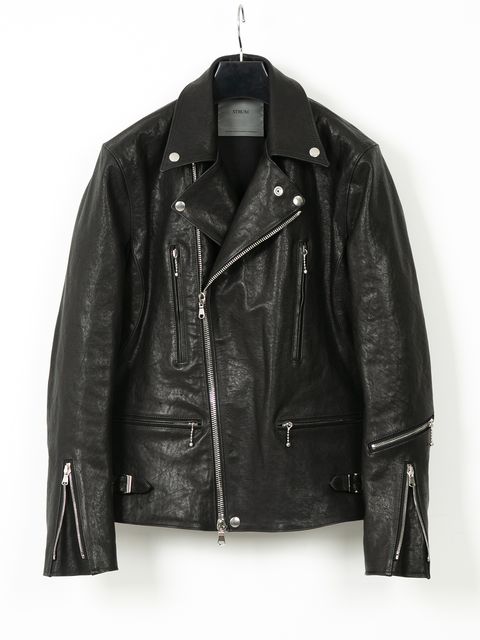 【予約品 10月13日(月) 締切】Pit Vegetable Full Tanned Shrunken Horsehide Double Riders / フルタンニン ピット鞣し シュリンクホースハイド ダブルライダース / LIST