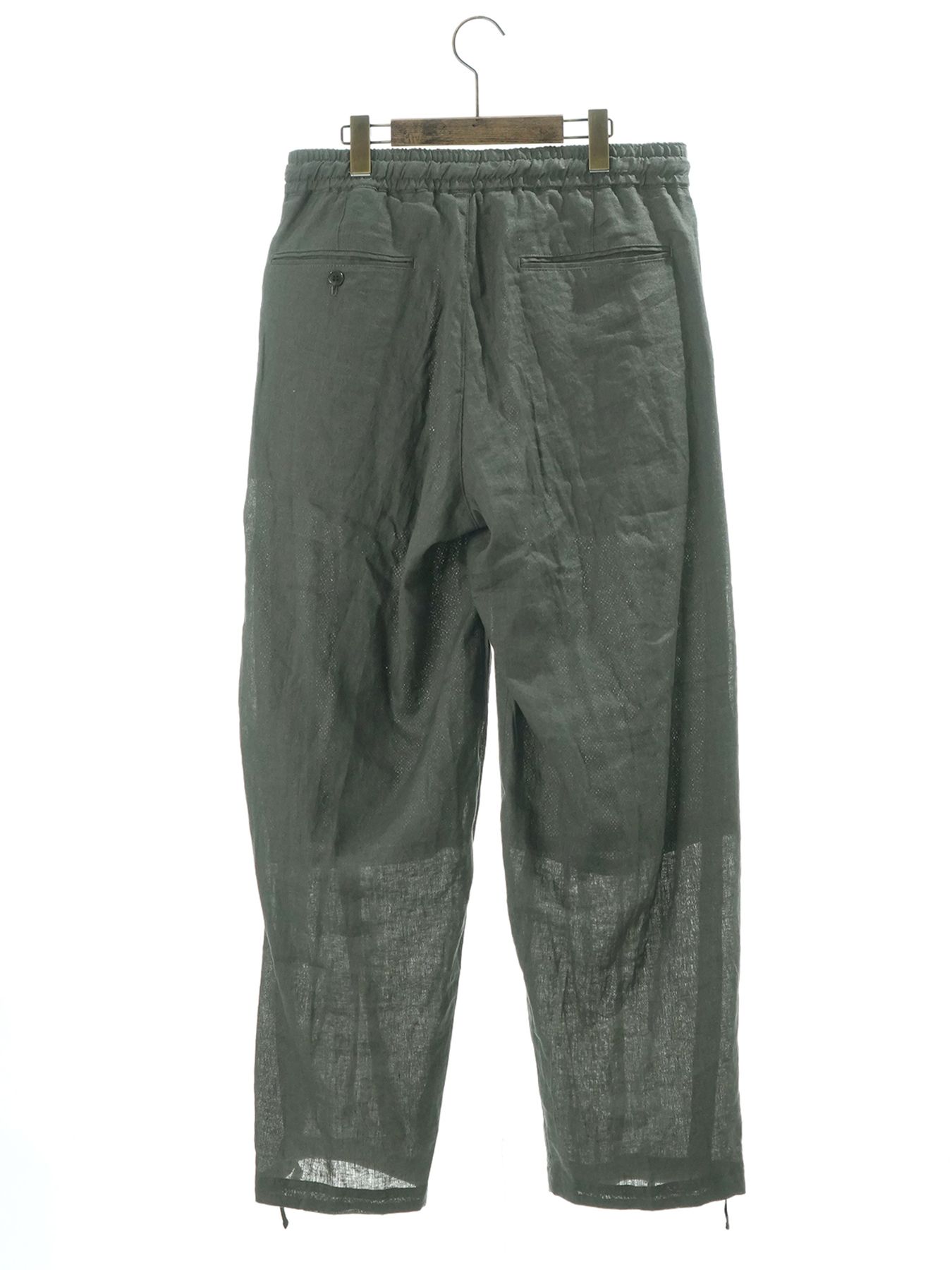 【予約品 11月23日(日) 締切】LINENTROUSERS / リネン2タックスラックス / GRAY