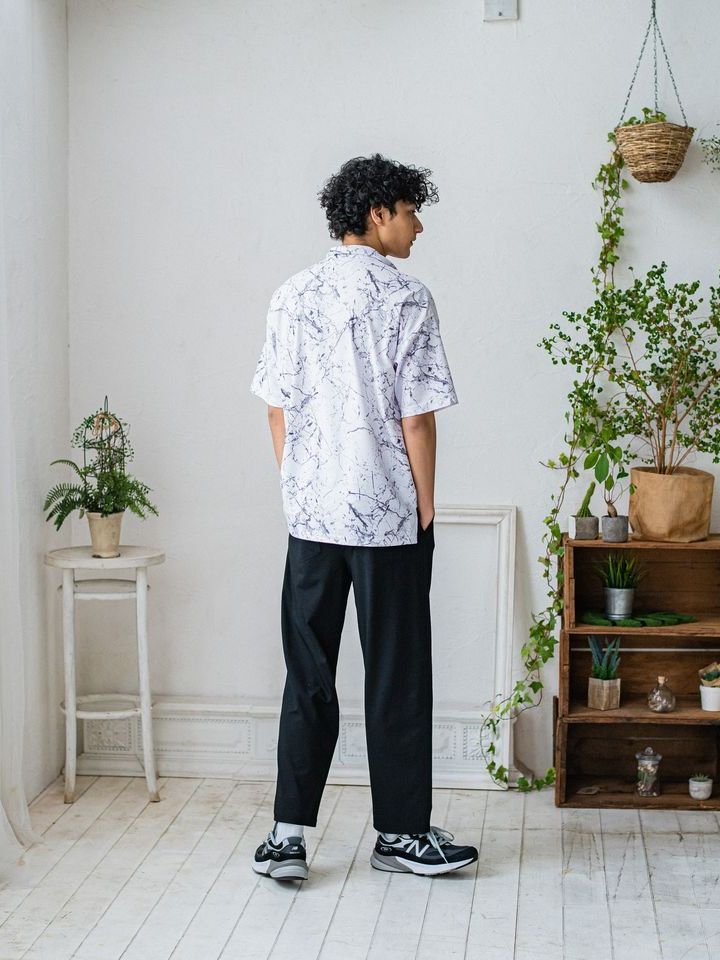 《予約品3月3日18：00締め》 RUSH OVER POLO / ラッシュガードポロシャツ / ペイントホワイト