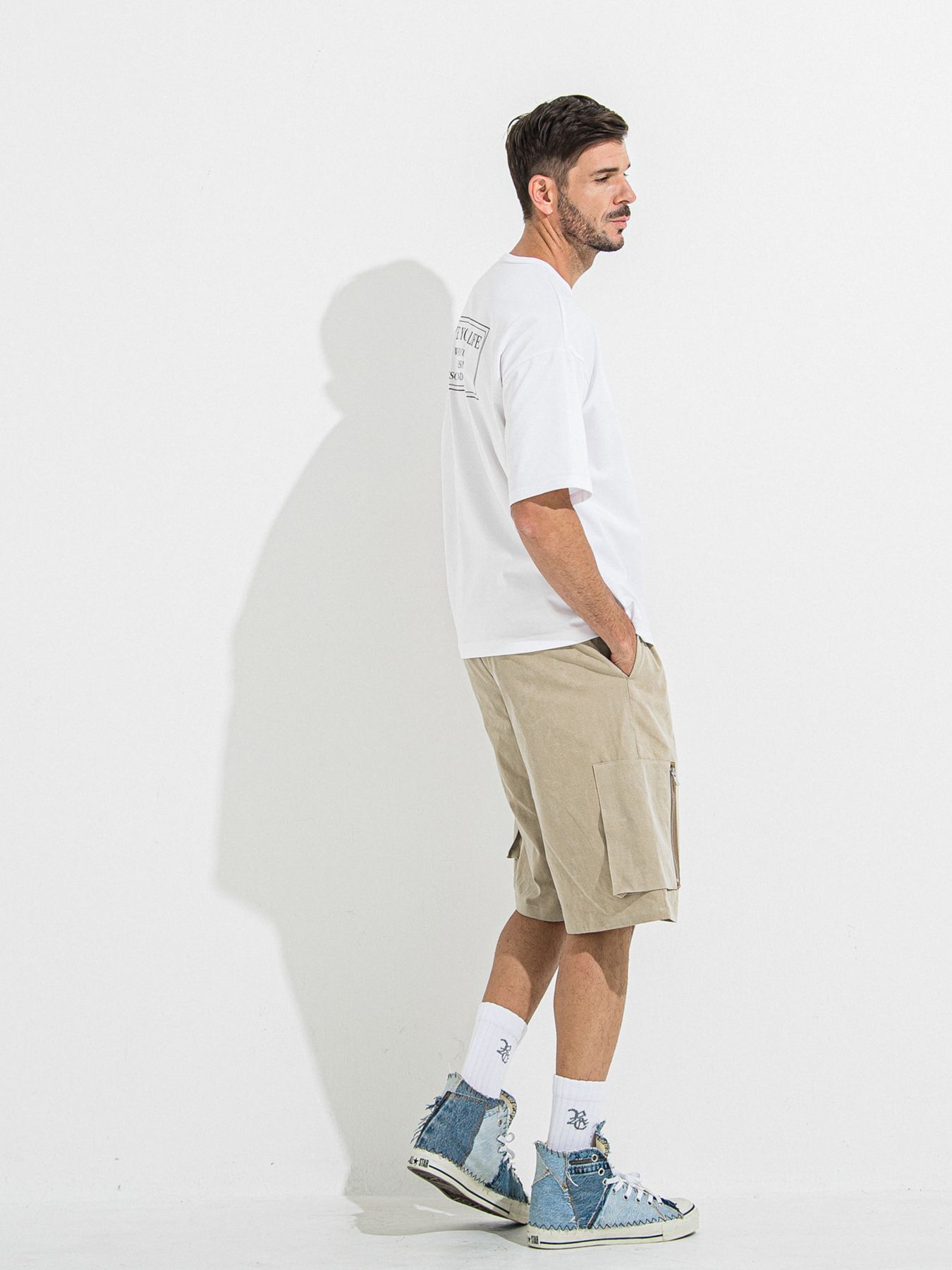 【予約品 】DAVID CARGO HALF PANTS / デヴィッドカーゴハーフパンツ / ヴィンテージベージュ