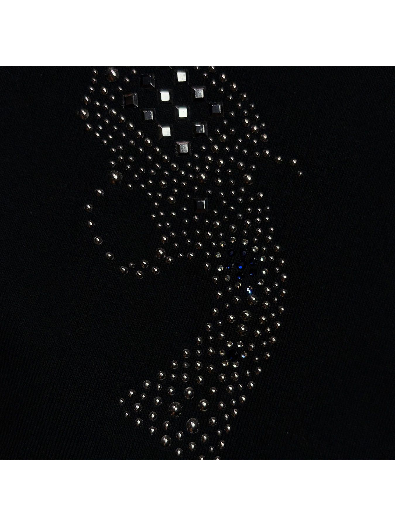 【予約品 3月9日(月) 18:00 締切】CROSSGUN CRY/MEATL T / クリスタル メタル クロスガン Tシャツ / ブラック