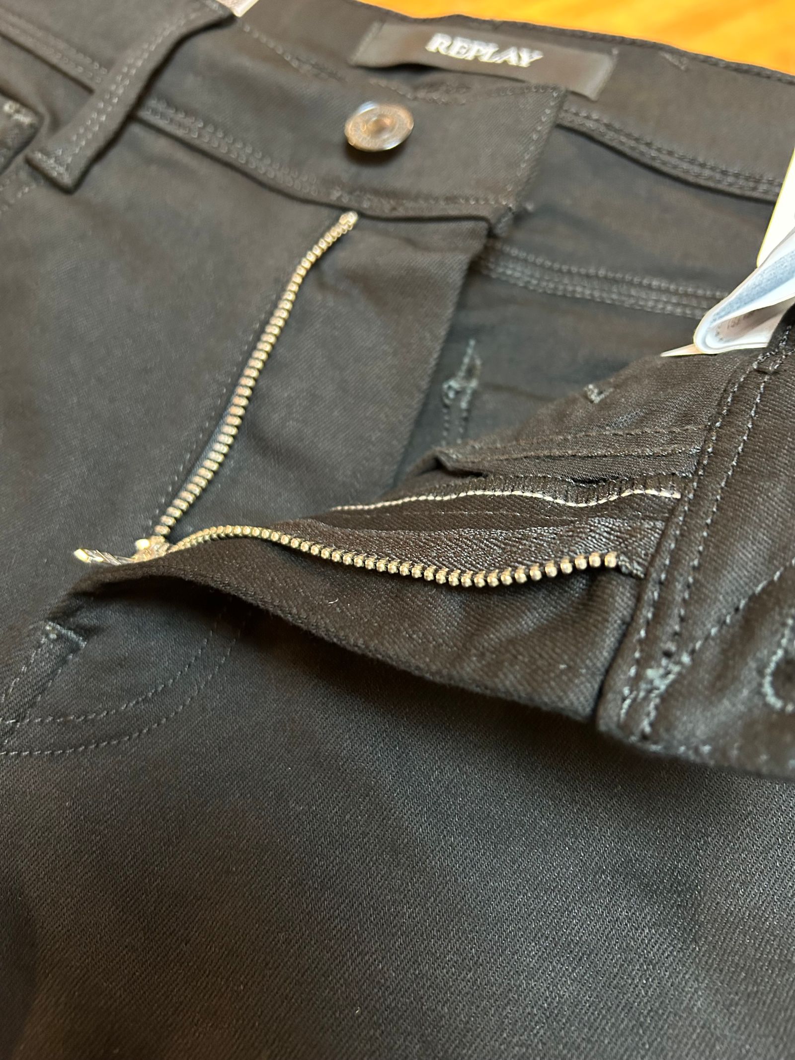 REPLAY - ANBASS 11.5oz ハイパーフレックス RE-USED ブラック