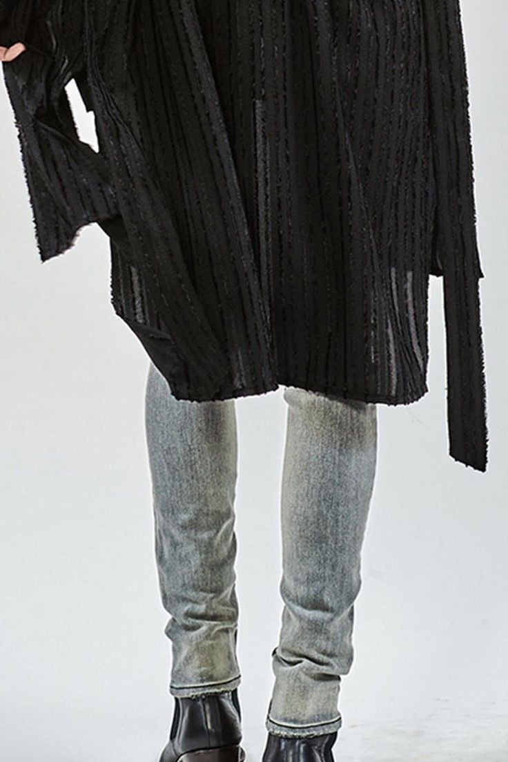 Hybrid Stretch USED Skinny Denim Pants / GRAY 【ys Yuji SUGENO】