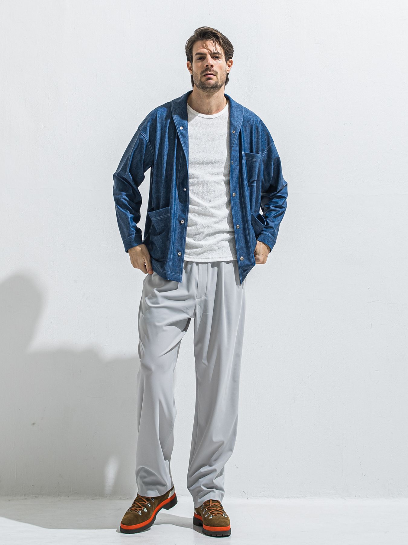 【予約品 2月15日(日) 18:00 締切】PILE ROLL UP TEE / パイルロールアップTシャツ / ホワイト