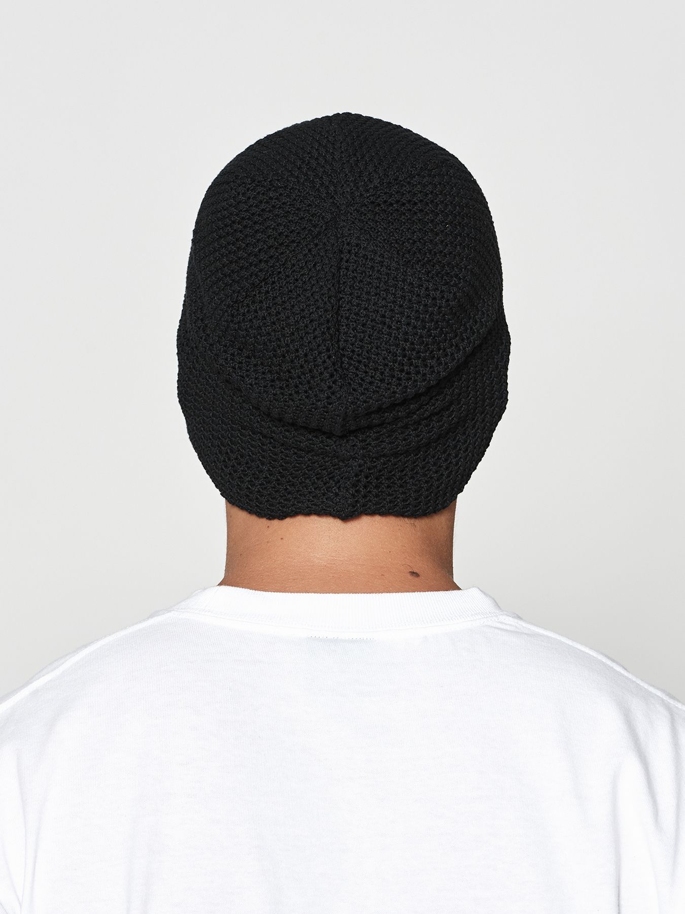 【予約品 10月9日(木) 締切】muta Mesh Back Pool Knit Cap / ニット帽 / ブラック【Acanthus × muta MARINE】