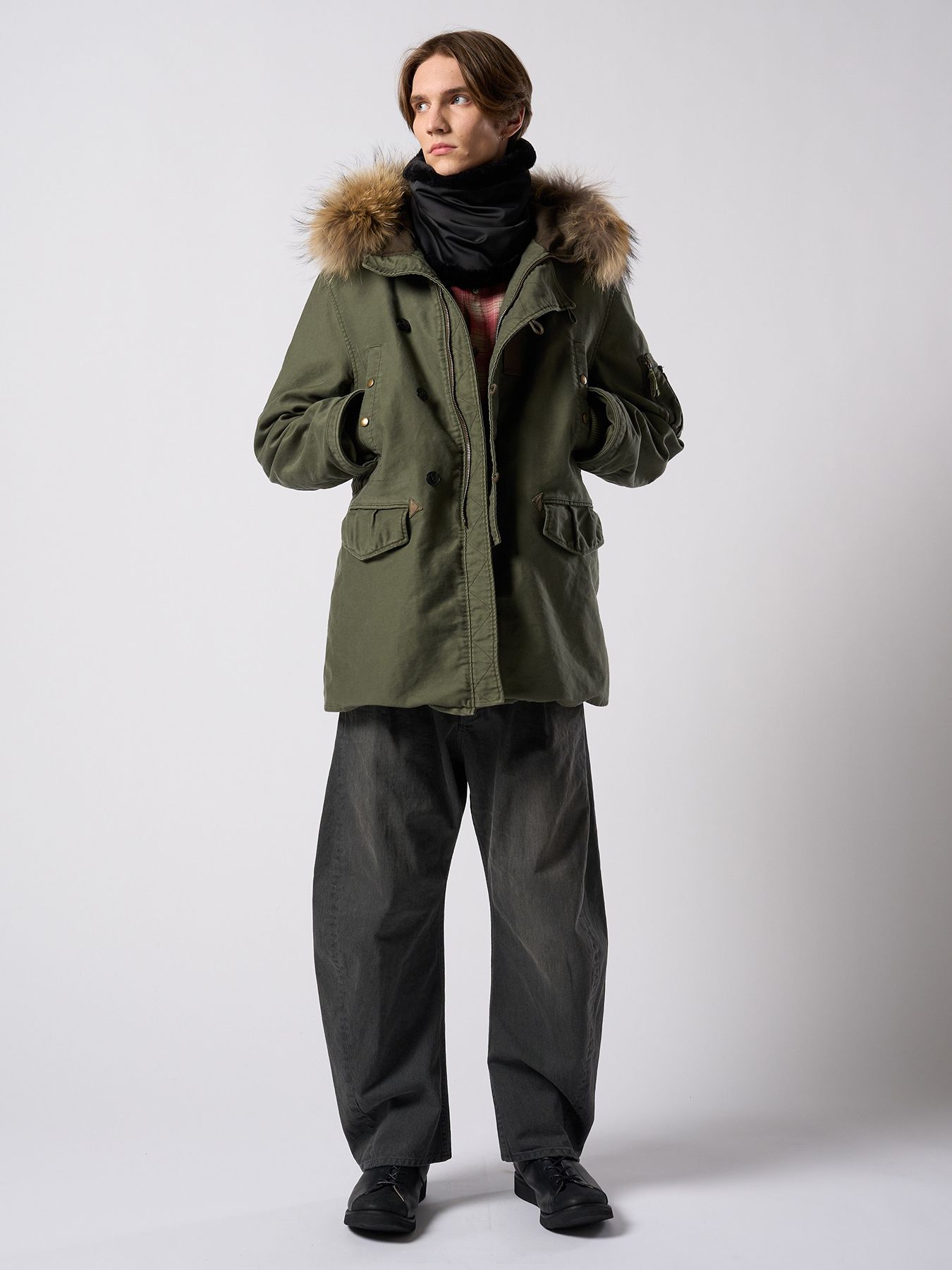 【予約品 4月19日(日) 18時締切】modern lineman boots / カウレザー モダン ラインマンブーツ / ブラック