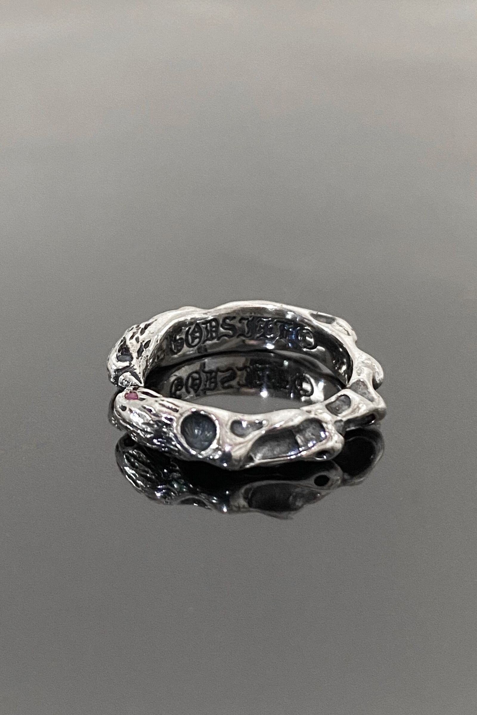 《受注生産》 EAGLE RING w / RUBY and SAPPHIRE ルビー & サファイア リング 【GOD SIZE】 注文から1~2週間後入荷予定