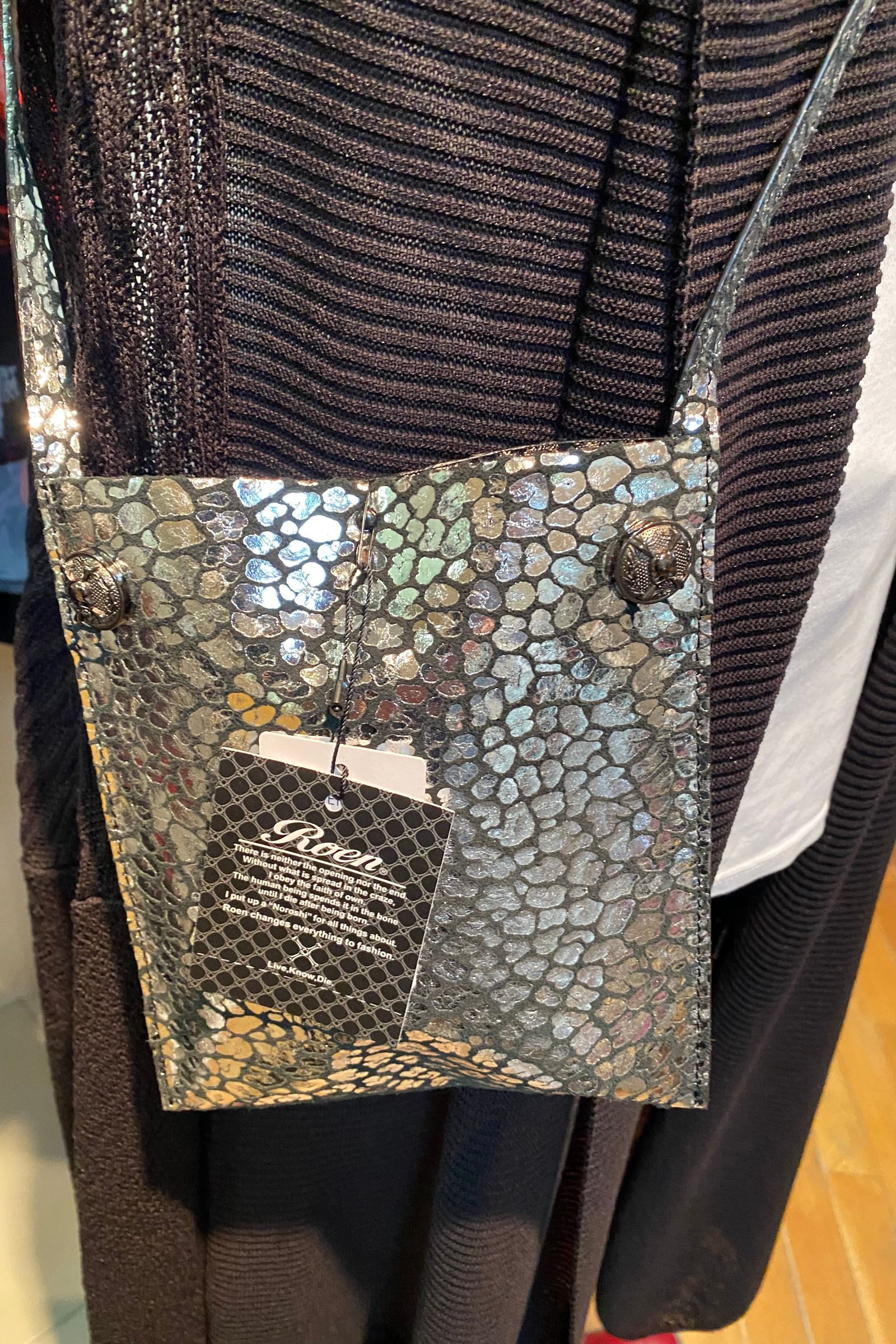 SACOCHE LEOPARD / 60SILVER 78024006【Roen】