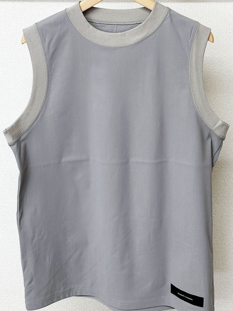 《予約品3月3日18：00締め》 HOME  NYLON NO SLEEVE / ノースリーブ / グレー